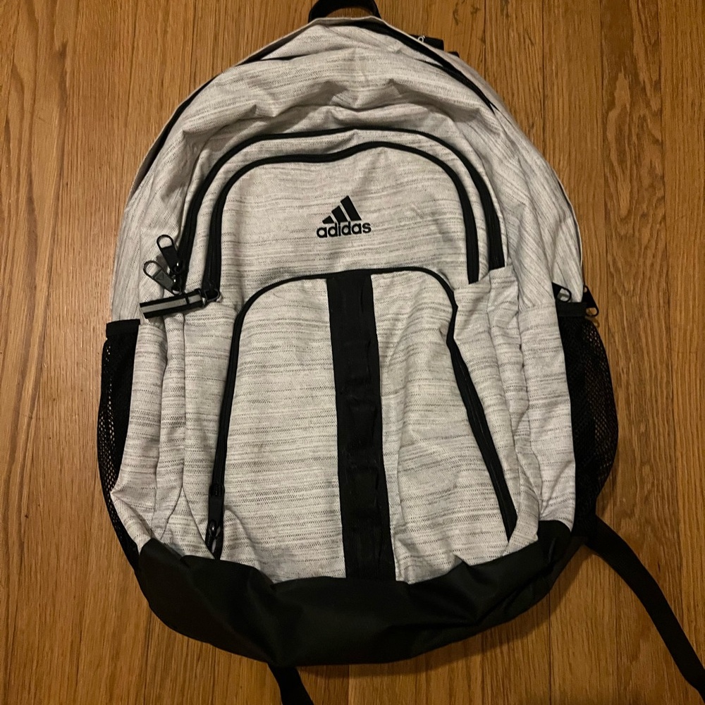 Adidas Men's Black and White Backpack